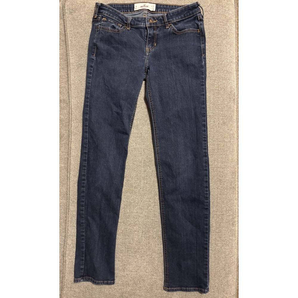 Hollister Women's Size 7R Skinny Jeans W28 L32 Dark Wash Blue Denim